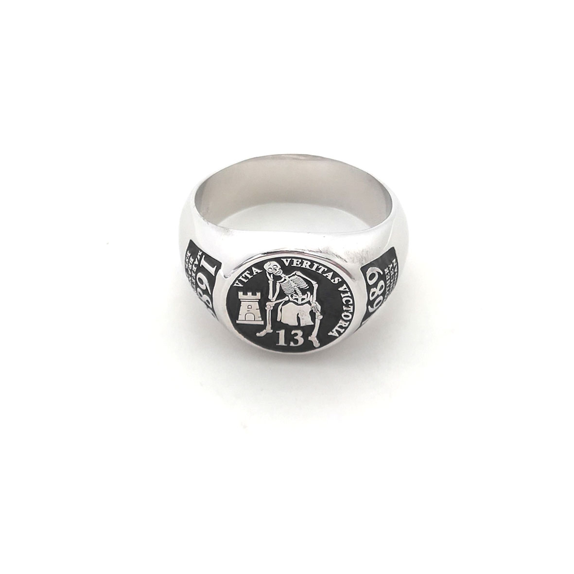 Anello rotondo con incisione p - Mens Signet Ring recensione e prezzo