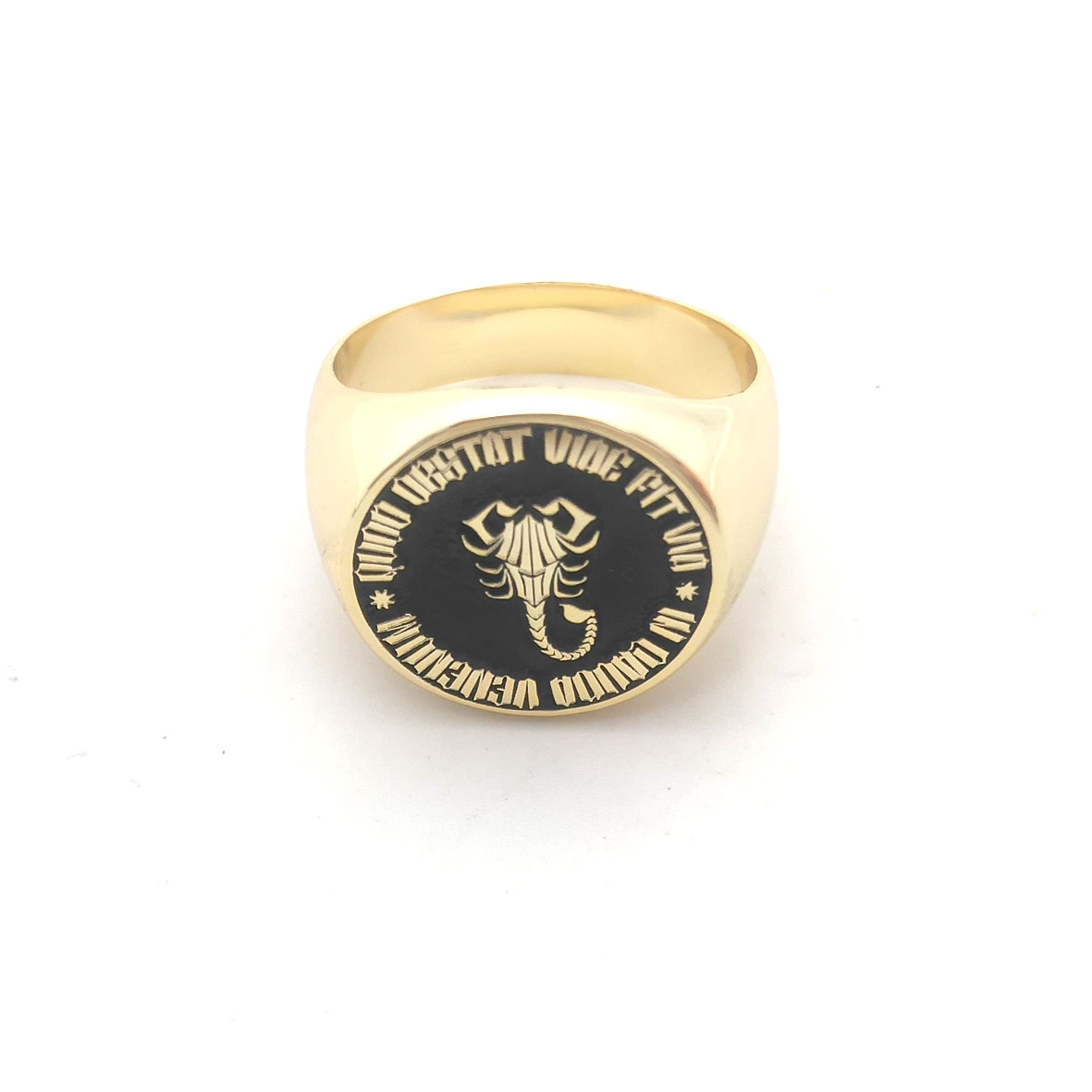 Anello rotondo con incisione p - Mens Signet Ring recensione e prezzo