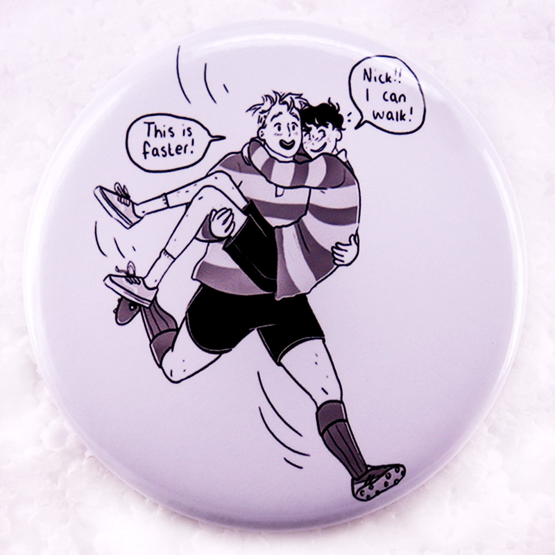 Heartstopper Pinback Button Pi - Nick'S Jewelry & Watches Reviews recensione e prezzo