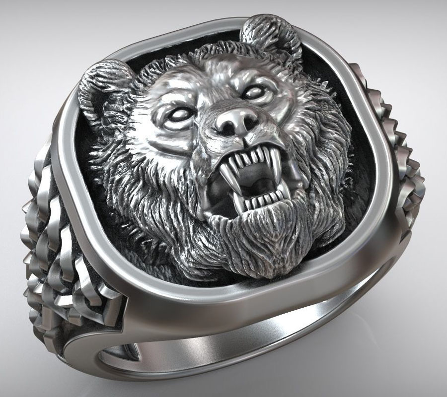 Ornamento Nordico a Forma di T - Mens Signet Ring recensione e prezzo