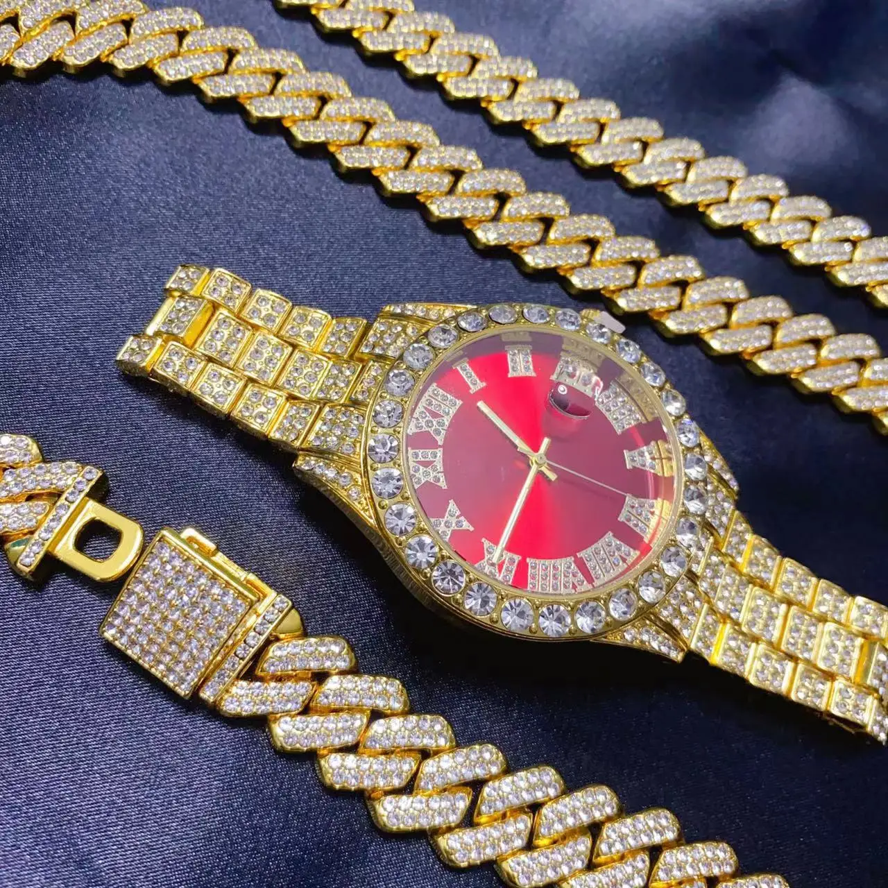 Set Gioielli 3 Pezzi Hip Hop:  - Icebox Jewelry Watches recensione e prezzo