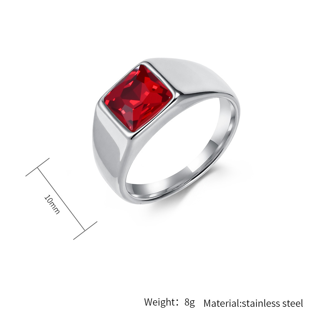 Anello con sigillo con gemma q - Mens Signet Ring recensione e prezzo