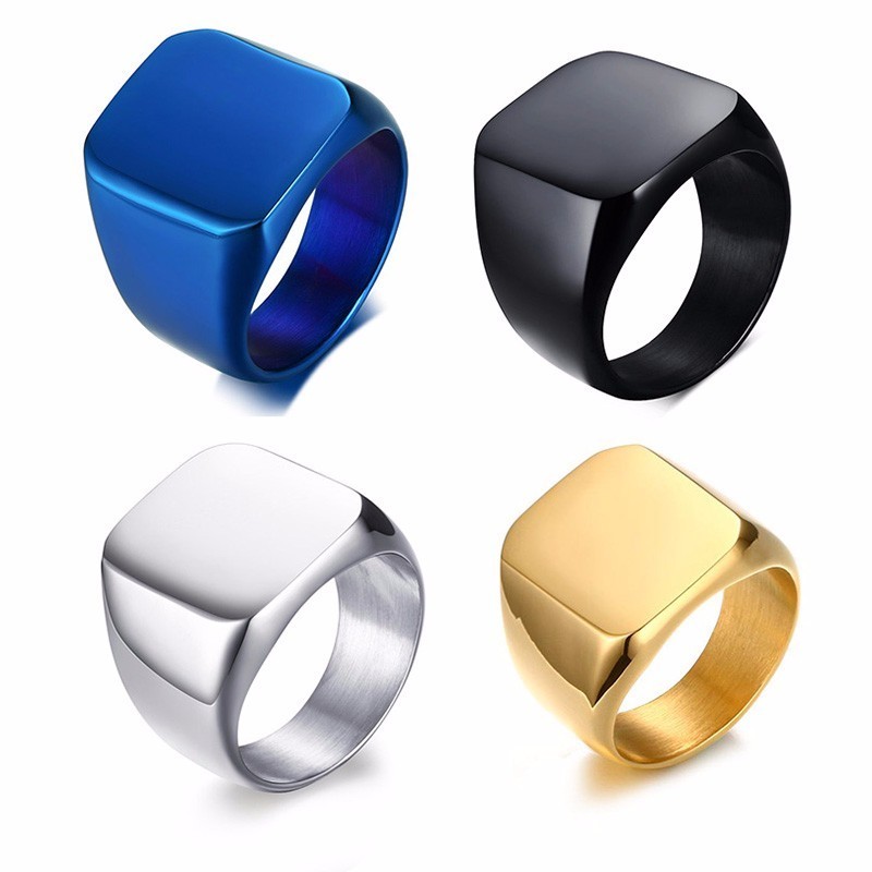Vnox Trasporto Timbro Personal - Mens Signet Ring recensione e prezzo