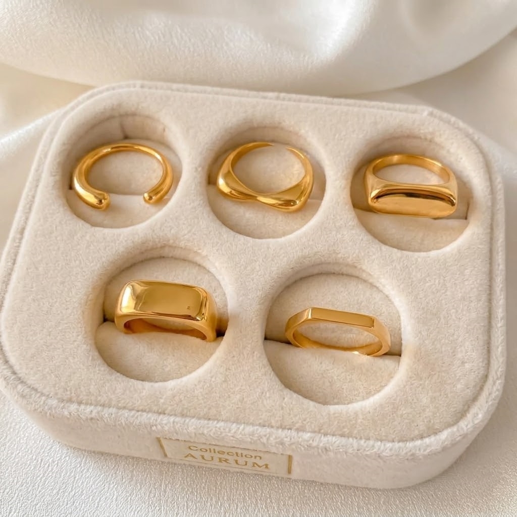 Anelli a fascia spessa in acci - Mens Signet Ring recensione e prezzo