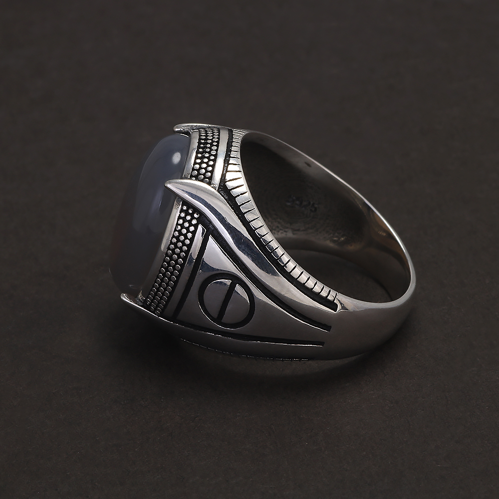 Anello con sigillo in agata in - Mens Signet Ring recensione e prezzo