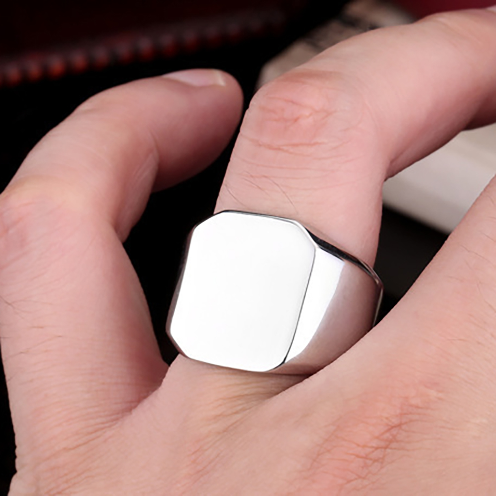 Incisione gratuita nuovo argen - Mens Signet Ring recensione e prezzo