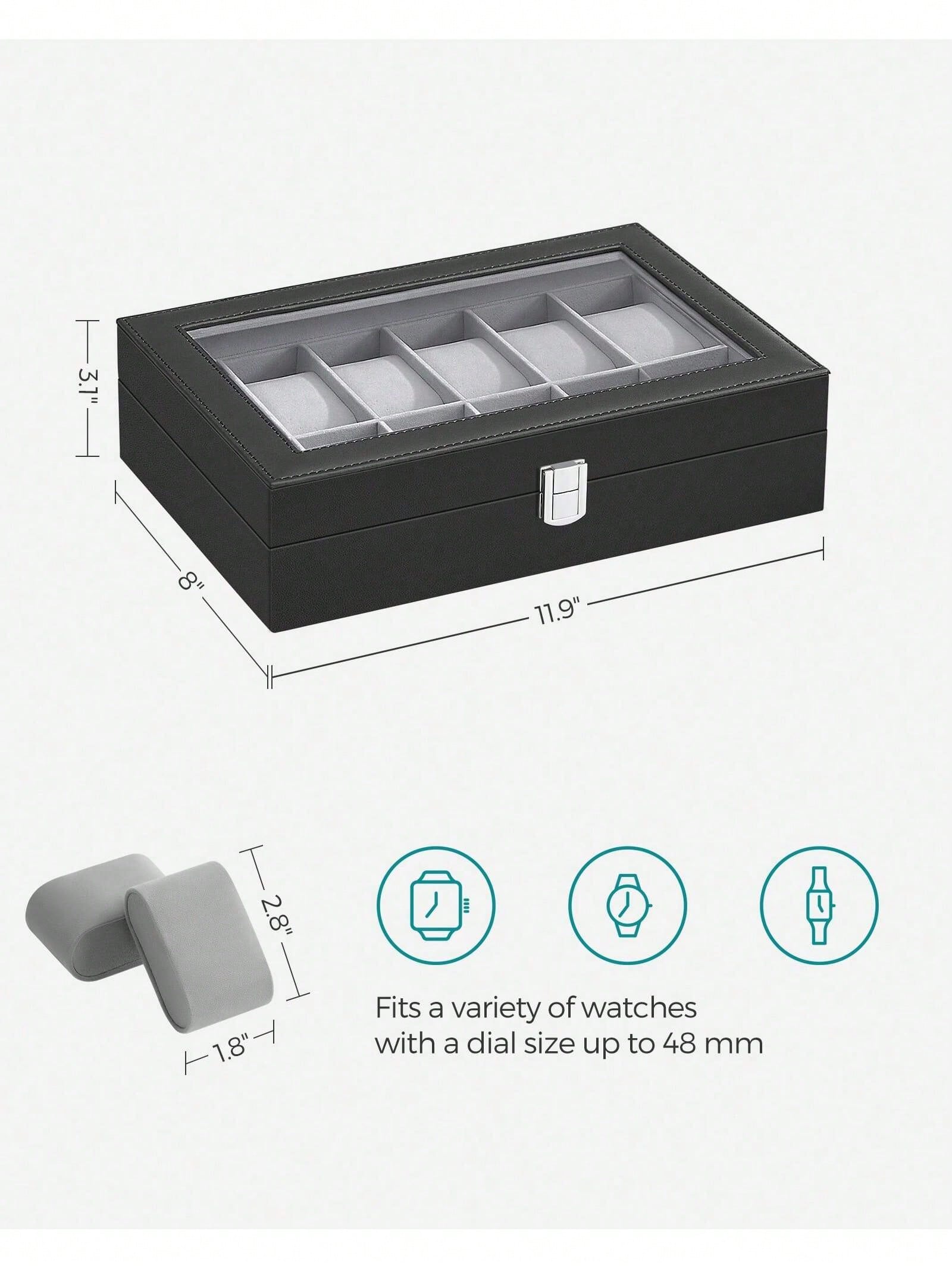 Scatola Porta Orologi a 12 Sco - Jewelry Organizer Watches recensione e prezzo