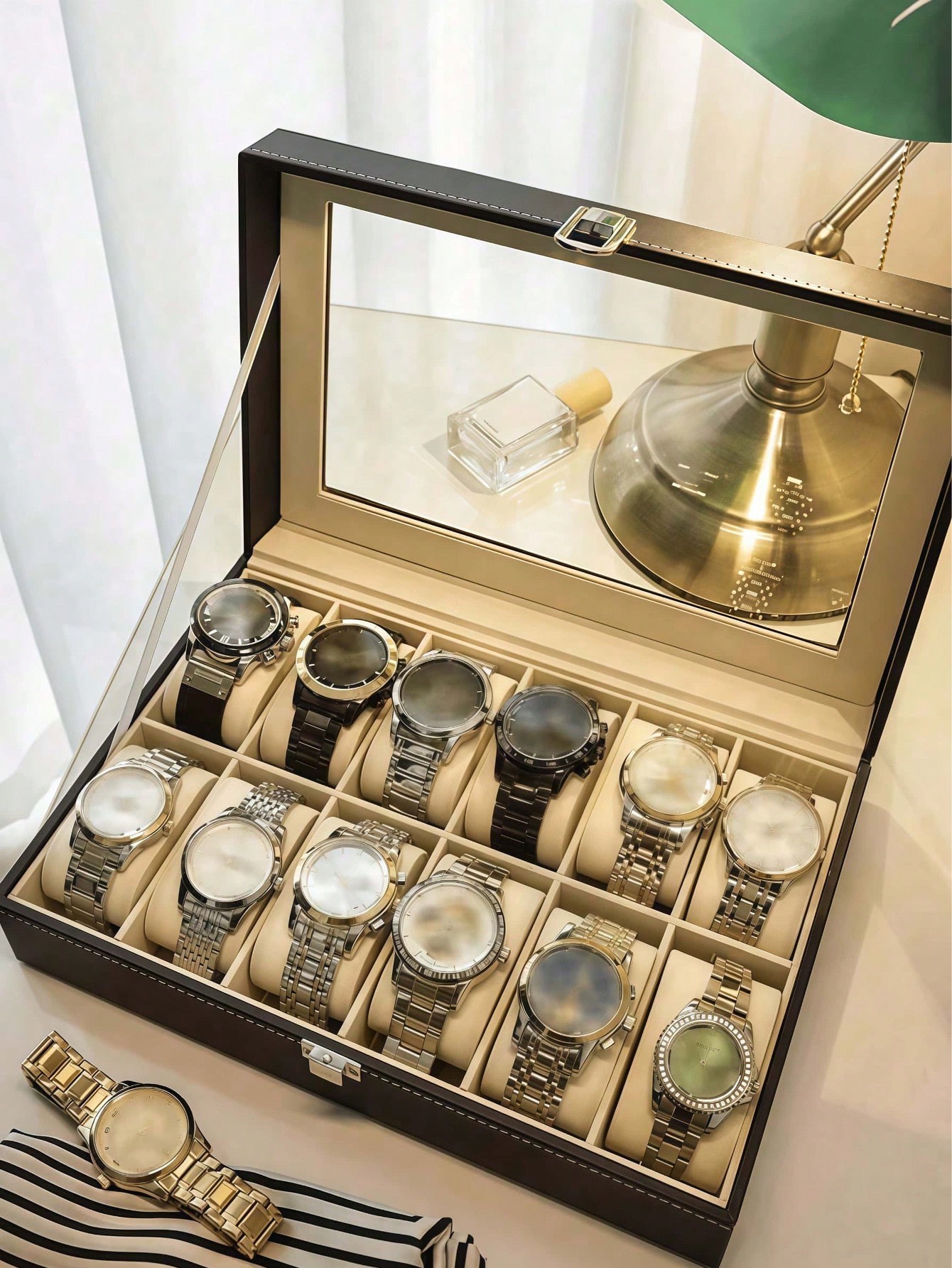 Scatola Porta Orologi in Pelle - Jewelry Organizer Watches recensione e prezzo