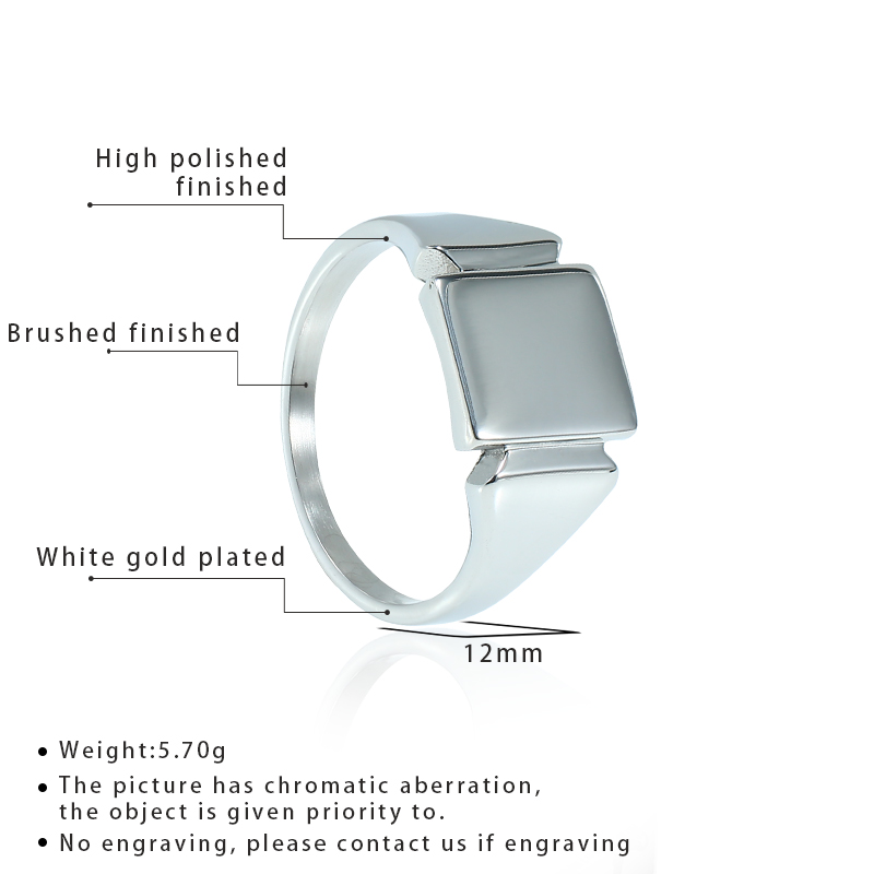 Soul Men Anelli in acciaio al  - Mens Signet Ring recensione e prezzo