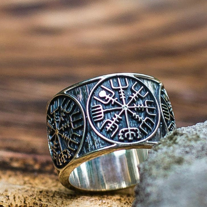 Vintage Viking Rune Signet Sca - Mens Signet Ring recensione e prezzo