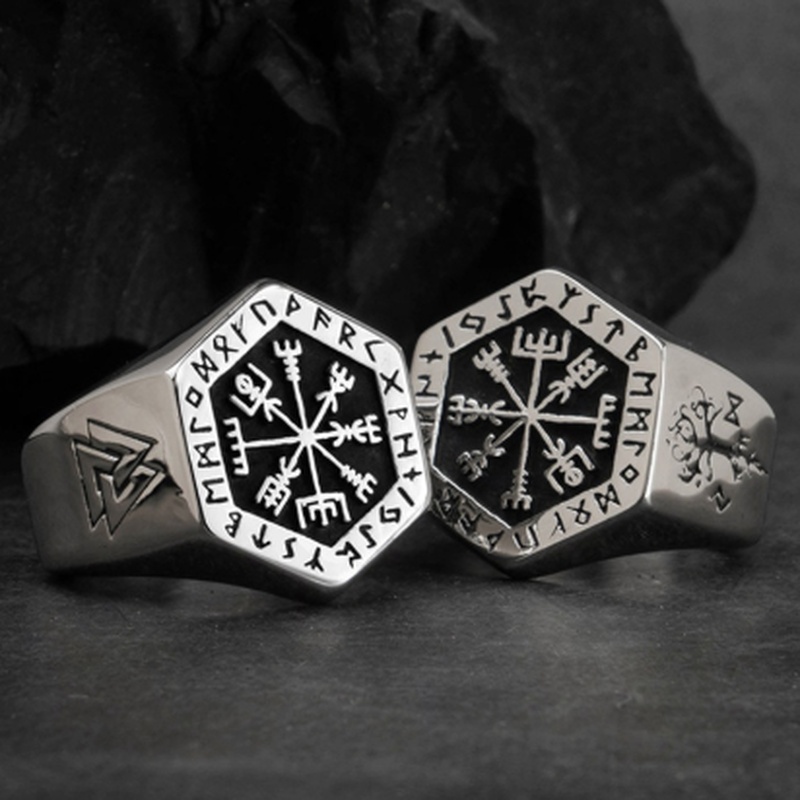 Vintage Viking Rune Signet Sca - Mens Signet Ring recensione e prezzo