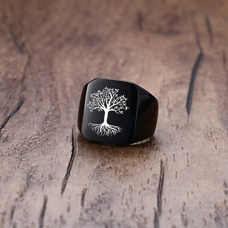 Vnox Rock Punk Albero della vi - Mens Signet Ring recensione e prezzo
