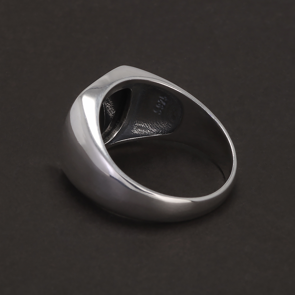 Anello con sigillo in onice ne - Mens Signet Ring recensione e prezzo