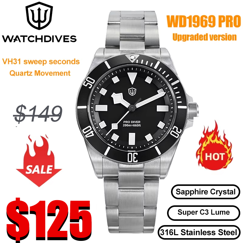 Watchdives WD1969 Pro Orologio - Rolex Watch Submariner recensione e prezzo