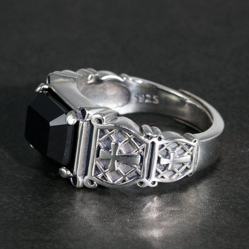 Gioielli vintage punk in argen - Mens Signet Ring recensione e prezzo